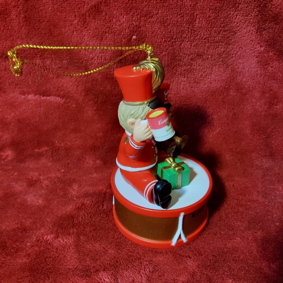2003 Campbell Soup Kids 100th Birthday Drummer Boy Teddy Bear Christmas Ornament - Picture 2 of 8